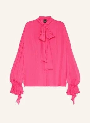 Zdjęcie produktu Pinko Bluzka Z Wiązaniem Pod Szyją Scozia Z Wolantem pink