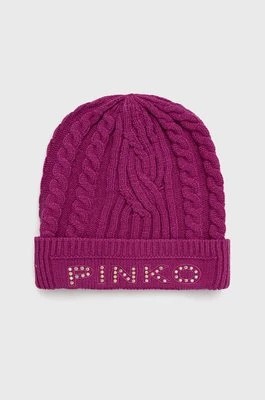 Zdjęcie produktu Pinko czapka kolor fioletowy