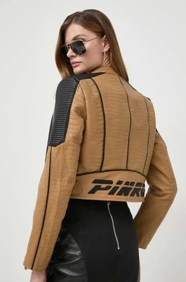 Zdjęcie produktu Pinko kurtka skórzana damska kolor brązowy przejściowa 103208.A1Q9