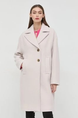 Zdjęcie produktu Pinko płaszcz wełniany damski kolor szary przejściowy dwurzędowy