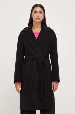Zdjęcie produktu Pinko płaszcz wełniany kolor czarny przejściowy 101686.Y27P