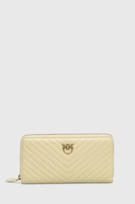 Zdjęcie produktu Pinko portfel skórzany damski kolor beżowy 100250.A0GK