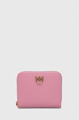 Zdjęcie produktu Pinko portfel skórzany damski kolor różowy 100249.A0F1