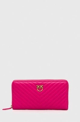 Zdjęcie produktu Pinko portfel skórzany damski kolor różowy 100250.A0GK