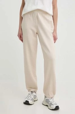Zdjęcie produktu Pinko spodnie dresowe bawełniane kolor beżowy z nadrukiem 104270 A266