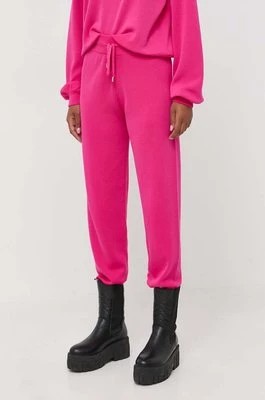 Zdjęcie produktu Pinko spodnie dresowe kolor fioletowy gładkie