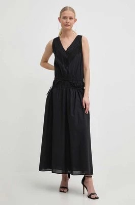 Zdjęcie produktu Pinko sukienka bawełniana kolor czarny maxi rozkloszowana 103740 A1XN