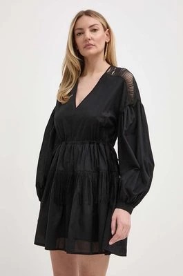 Zdjęcie produktu Pinko sukienka bawełniana kolor czarny mini oversize 103741 A1XN