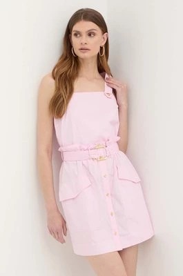 Zdjęcie produktu Pinko sukienka bawełniana kolor różowy mini rozkloszowana 103212 A1N3