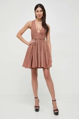 Zdjęcie produktu Pinko sukienka kolor brązowy mini rozkloszowana 102777.Y3LE