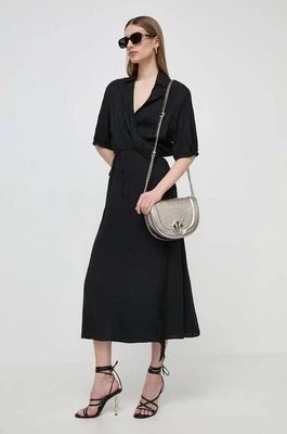 Zdjęcie produktu Pinko sukienka kolor czarny maxi rozkloszowana 103561 A1WV
