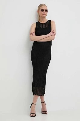 Zdjęcie produktu Pinko sukienka kolor czarny midi dopasowana 103193 A1PY