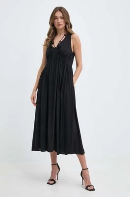 Zdjęcie produktu Pinko sukienka kolor czarny midi rozkloszowana 103562 A1WU