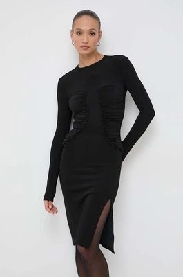 Zdjęcie produktu Pinko sukienka kolor czarny mini dopasowana 102188.A1AN