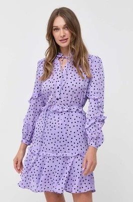 Zdjęcie produktu Pinko sukienka kolor fioletowy mini rozkloszowana