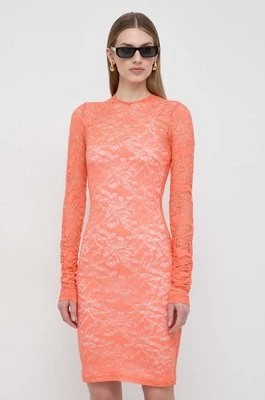 Zdjęcie produktu Pinko sukienka kolor pomarańczowy mini dopasowana 102923.A1LG