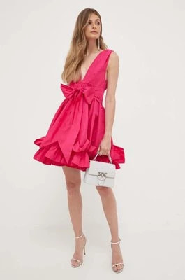 Zdjęcie produktu Pinko sukienka kolor różowy mini rozkloszowana