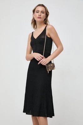 Zdjęcie produktu Pinko sukienka wełniana kolor czarny midi dopasowana