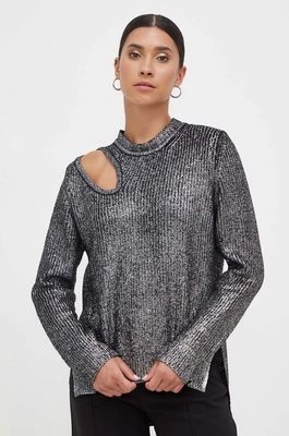 Zdjęcie produktu Pinko sweter z domieszką wełny damski kolor srebrny