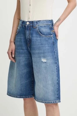 Zdjęcie produktu Pinko szorty jeansowe damskie kolor niebieski high waist 103581 A1X6