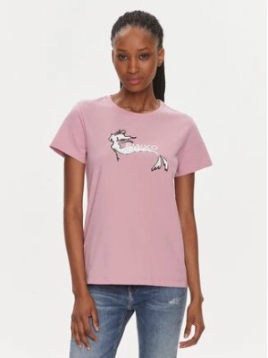 Zdjęcie produktu Pinko T-Shirt 100355 A1OC Różowy Regular Fit