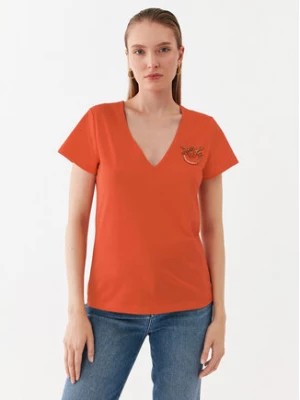 Zdjęcie produktu Pinko T-Shirt 100372 A0MA Pomarańczowy Regular Fit