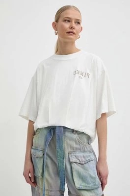 Zdjęcie produktu Pinko t-shirt bawełniany damski kolor beżowy 104257 A26S