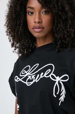 Zdjęcie produktu Pinko t-shirt bawełniany damski kolor czarny 103138 A1XD
