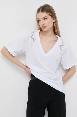 Zdjęcie produktu Pinko t-shirt bawełniany kolor biały