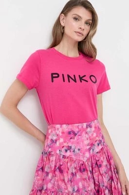 Zdjęcie produktu Pinko t-shirt bawełniany kolor różowy 101752.A150