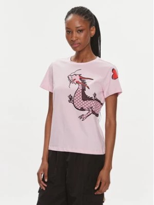 Zdjęcie produktu Pinko T-Shirt Quentin 100535 A1RN Różowy Regular Fit