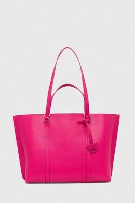 Zdjęcie produktu Pinko torebka skórzana kolor różowy 102832.A1LF