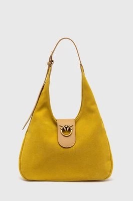 Zdjęcie produktu Pinko torebka zamszowa kolor żółty 103275 A0YG