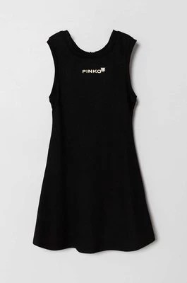 Zdjęcie produktu Pinko Up sukienka dziecięca kolor czarny mini rozkloszowana