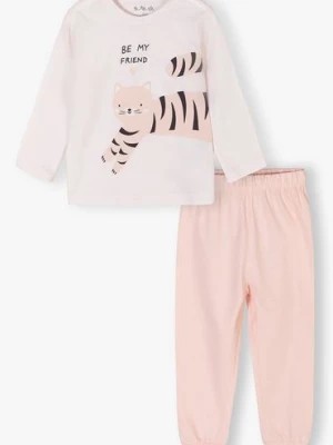 Zdjęcie produktu Piżama dla dziewczynki - różowa z kotem 5.10.15.