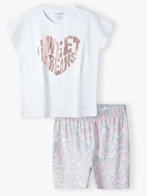 Zdjęcie produktu Piżama dla dziewczynki z kolorowym nadrukiem 5.10.15.