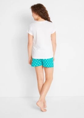 Zdjęcie produktu Piżama dziewczęca z krótkimi spodniami (4 części) bonprix