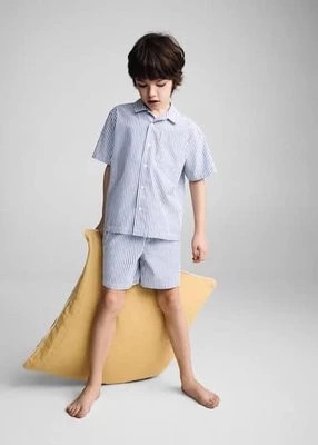 Zdjęcie produktu Piżama bawełniana w paski z krótkimi nogawkami Mango Kids