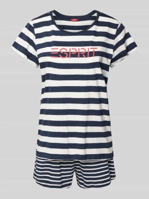 Zdjęcie produktu Piżama z nadrukiem z logo model ‘MIA’ Esprit