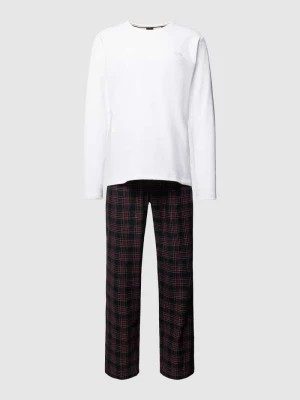Zdjęcie produktu Piżama ze spodniami ze wzorem w szkocką kratę Boss