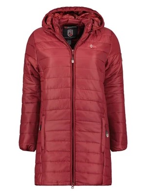 Zdjęcie produktu Geographical Norway Płaszcz pikowany "Atika" w kolorze czerwonym rozmiar: 176