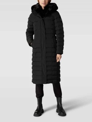 Zdjęcie produktu Płaszcz pikowany z kołnierzem ze sztucznego futra, model ‘SANTORIN’ Wellensteyn