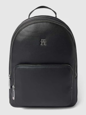 Zdjęcie produktu Plecak w jednolitym kolorze z detalem z logo Tommy Hilfiger