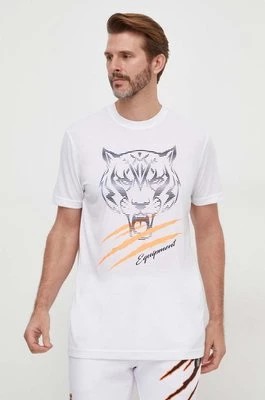 Zdjęcie produktu PLEIN SPORT t-shirt męski kolor biały z nadrukiem