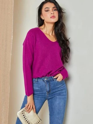 Zdjęcie produktu Plume Sweter "Jamina" w kolorze fioletowym rozmiar: M