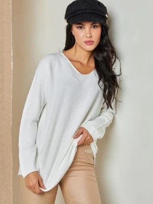 Zdjęcie produktu Plume Sweter "Jamina" w kolorze kremowym rozmiar: S