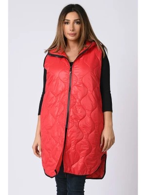 Zdjęcie produktu Plus Size Company Kamizelka pikowana "Haya" w kolorze czerwonym rozmiar: 52/54