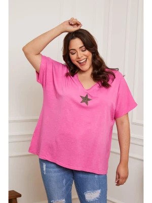 Zdjęcie produktu Plus Size Company Koszulka "Lauriston" w kolorze różowym rozmiar: 42