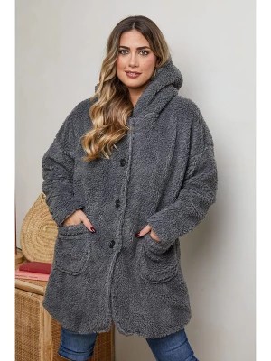 Zdjęcie produktu Plus Size Company Płaszcz zimowy "Itsak" w kolorze jasnoszarym rozmiar: 44
