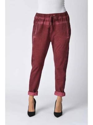 Zdjęcie produktu Plus Size Company Spodnie "Salvador" w kolorze czerwonym rozmiar: 40/42